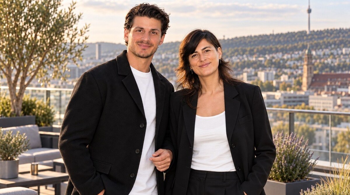 Udo und Marlon Stoll in den Räumen der axantis AG in Stuttgart